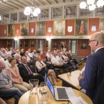 Jahresversammlung der Wirtschaftskammer, Bild aufgenommen im Rathaussaal, Rathaus im Städtle Vaduz am 25.05.2018
- Regierungschef-Stellvertreter Daniel Risch
FOTO & COPYRIGHT: DANIEL SCHWENDENER
