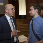 Jahresversammlung der Wirtschaftskammer, Bild aufgenommen im Rathaussaal, Rathaus im Städtle Vaduz am 25.05.2018
- Daniel Risch und Stephan Agnolazza
FOTO & COPYRIGHT: DANIEL SCHWENDENER